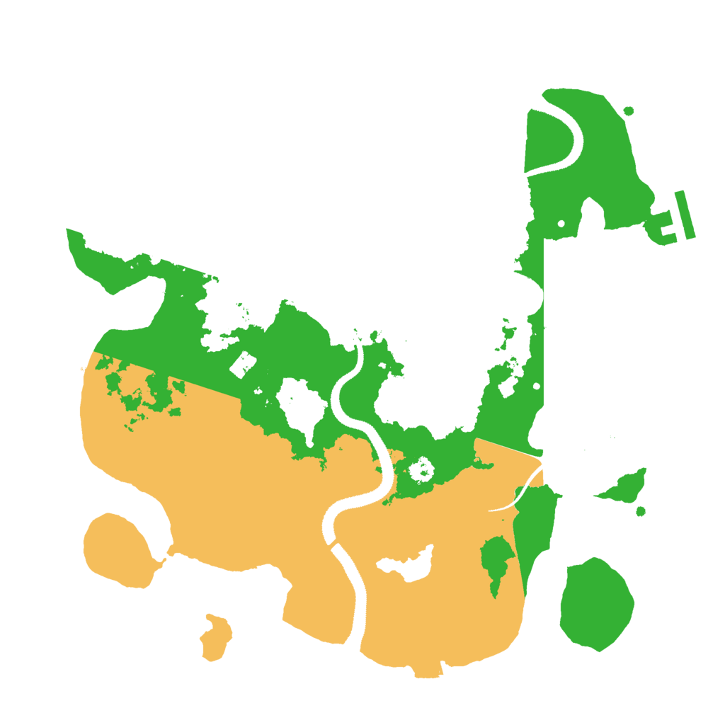 Biome Rust Map: Procedural Map, Size: 3000, Seed: 49494