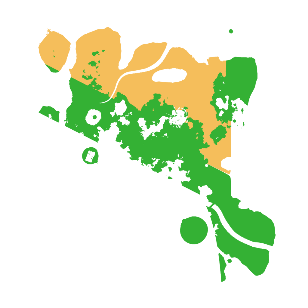 Biome Rust Map: Procedural Map, Size: 3000, Seed: 1501504