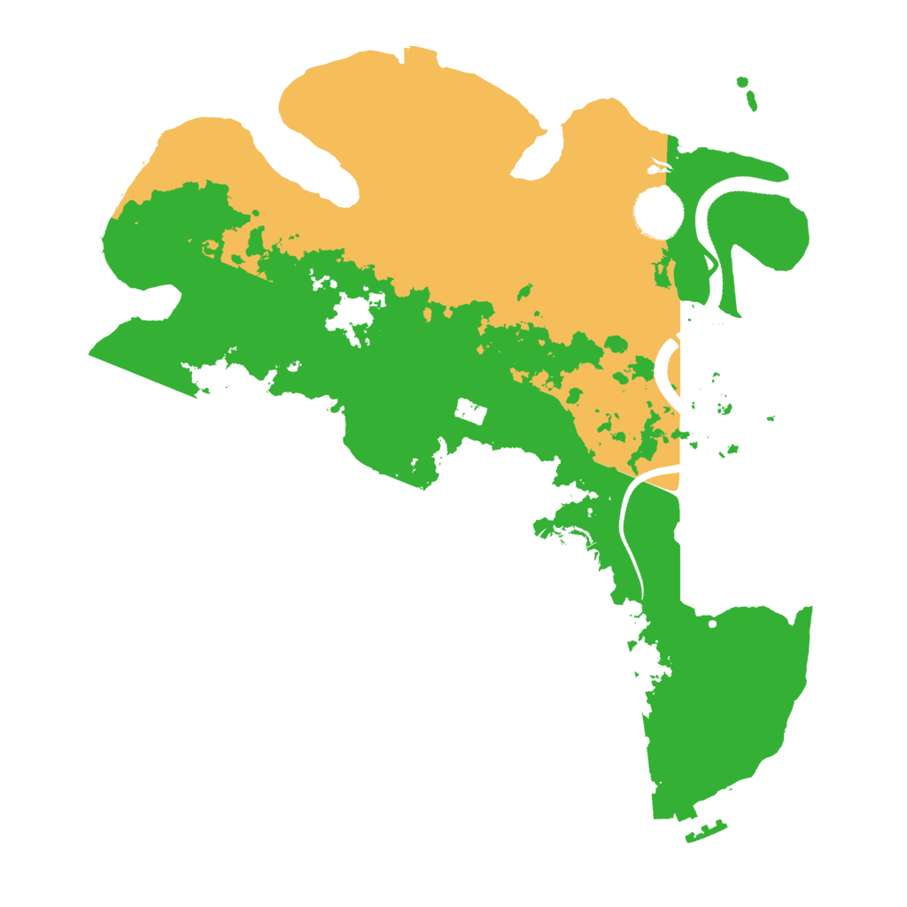 Biome Rust Map: Procedural Map, Size: 3200, Seed: 25121