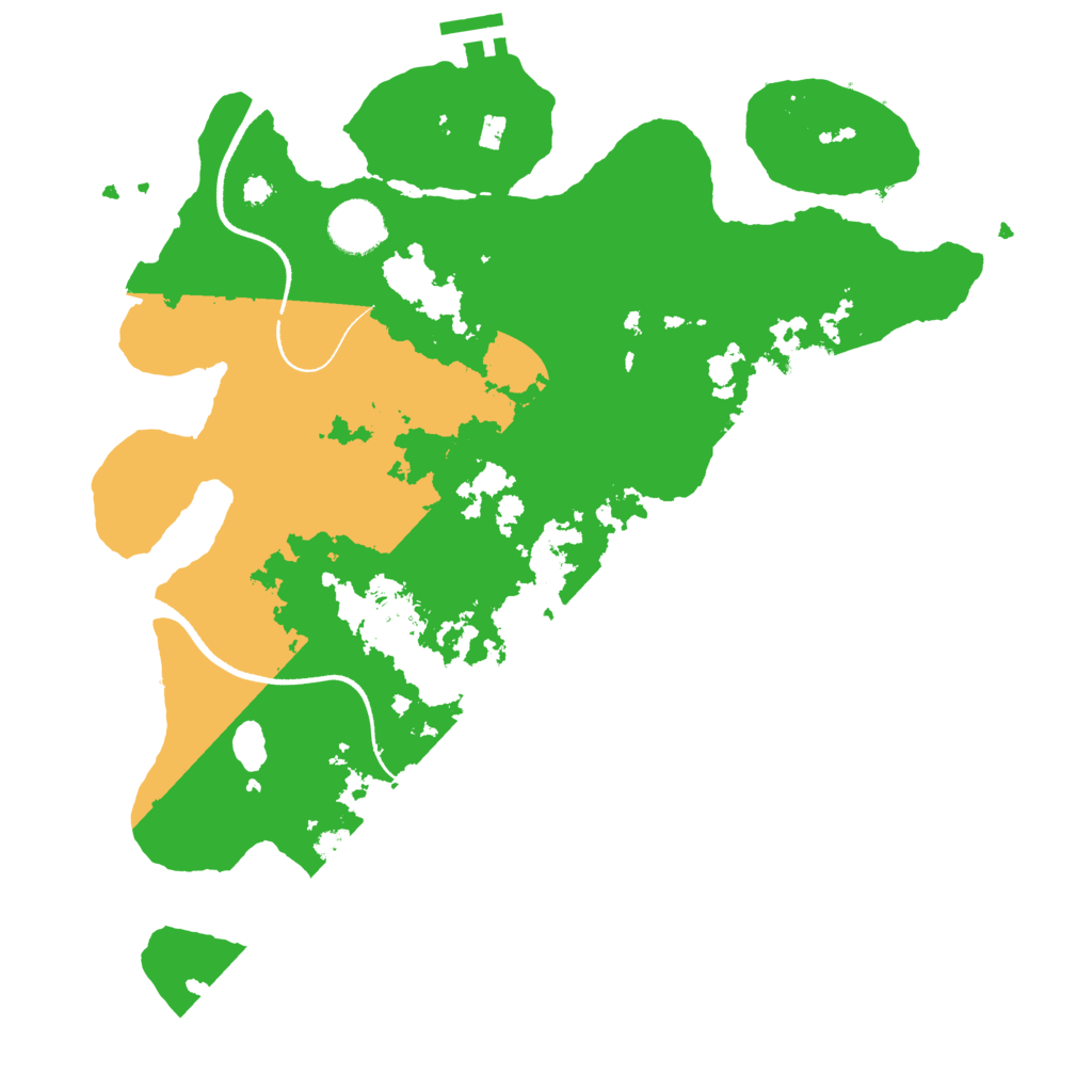 Biome Rust Map: Procedural Map, Size: 3500, Seed: 1981