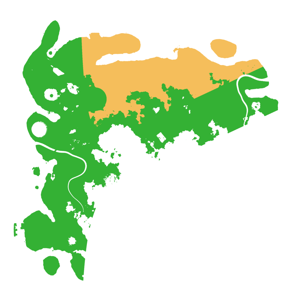 Biome Rust Map: Procedural Map, Size: 3500, Seed: 828855276