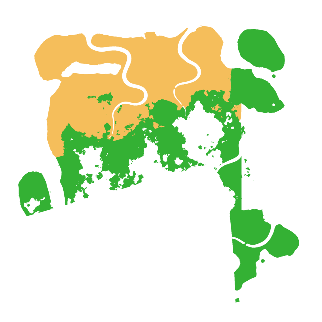 Biome Rust Map: Procedural Map, Size: 3500, Seed: 579