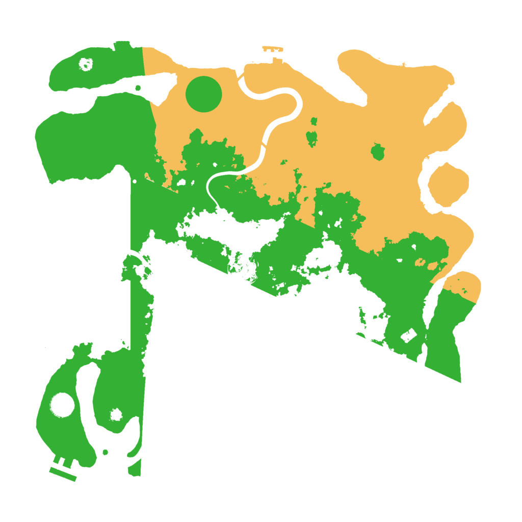 Biome Rust Map: Procedural Map, Size: 3800, Seed: 454082