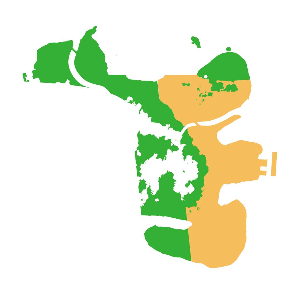 Biome Rust Map: Procedural Map, Size: 2500, Seed: 458362834