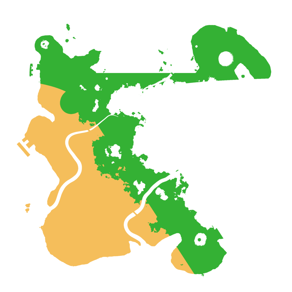 Biome Rust Map: Procedural Map, Size: 3500, Seed: 1320440494