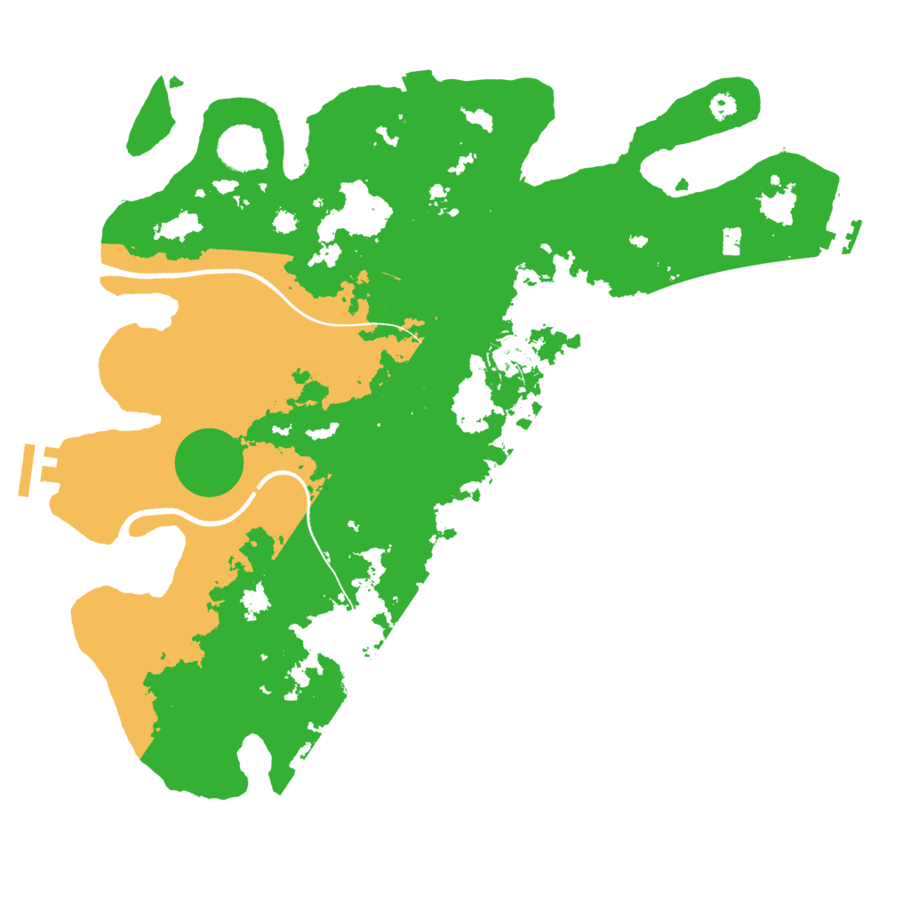 Biome Rust Map: Procedural Map, Size: 3500, Seed: 348819410