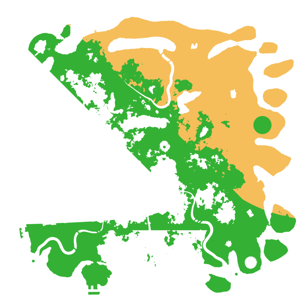 Biome Rust Map: Procedural Map, Size: 4500, Seed: 2000674571