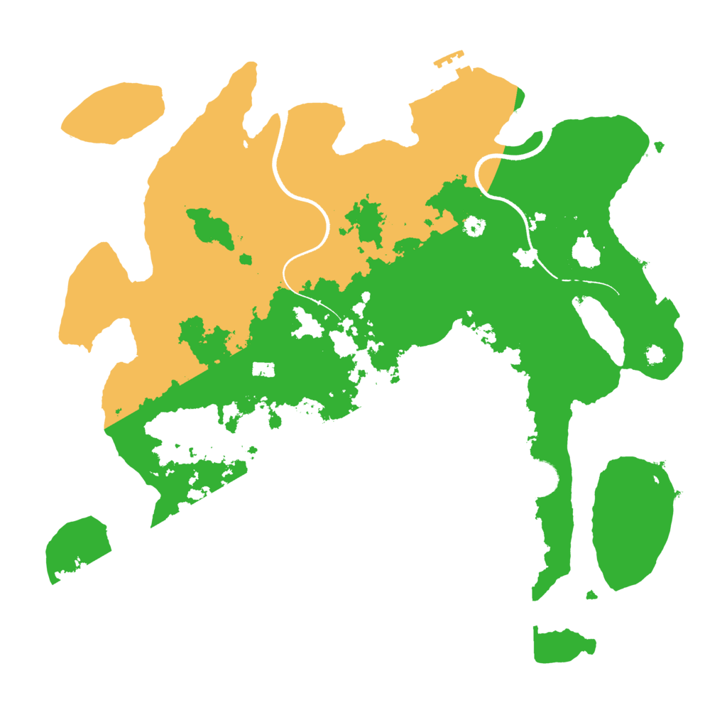 Biome Rust Map: Procedural Map, Size: 3500, Seed: 414336