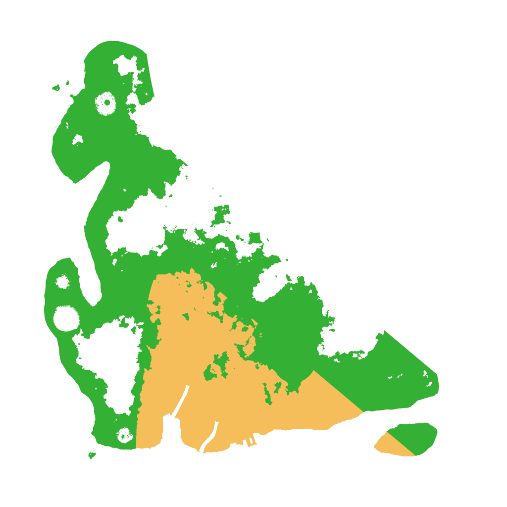 Biome Rust Map: Procedural Map, Size: 3500, Seed: 106260