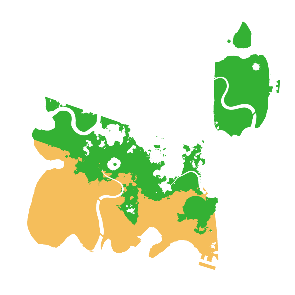 Biome Rust Map: Procedural Map, Size: 3500, Seed: 4894534