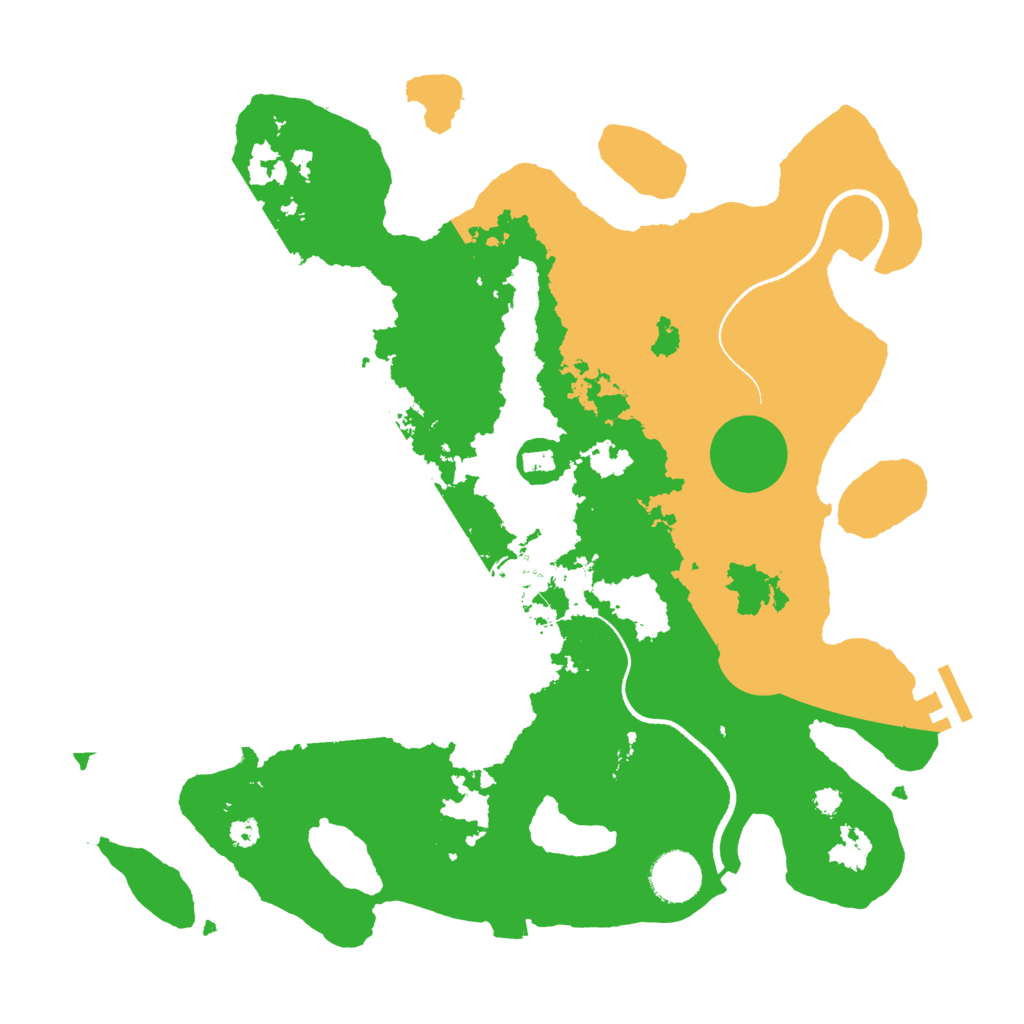 Biome Rust Map: Procedural Map, Size: 3500, Seed: 1779095527