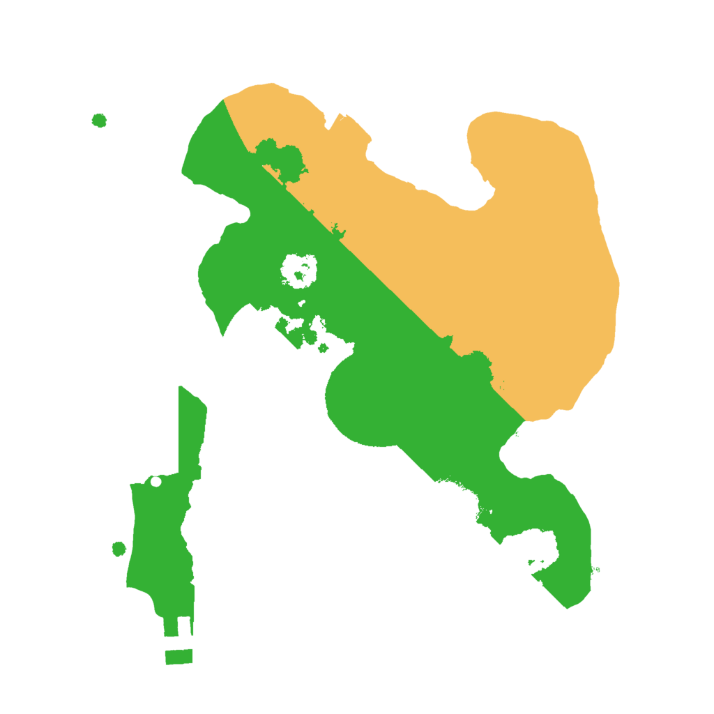 Biome Rust Map: Procedural Map, Size: 2000, Seed: 58694675