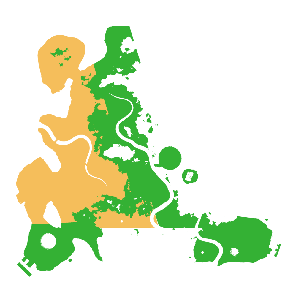 Biome Rust Map: Procedural Map, Size: 3500, Seed: 271878