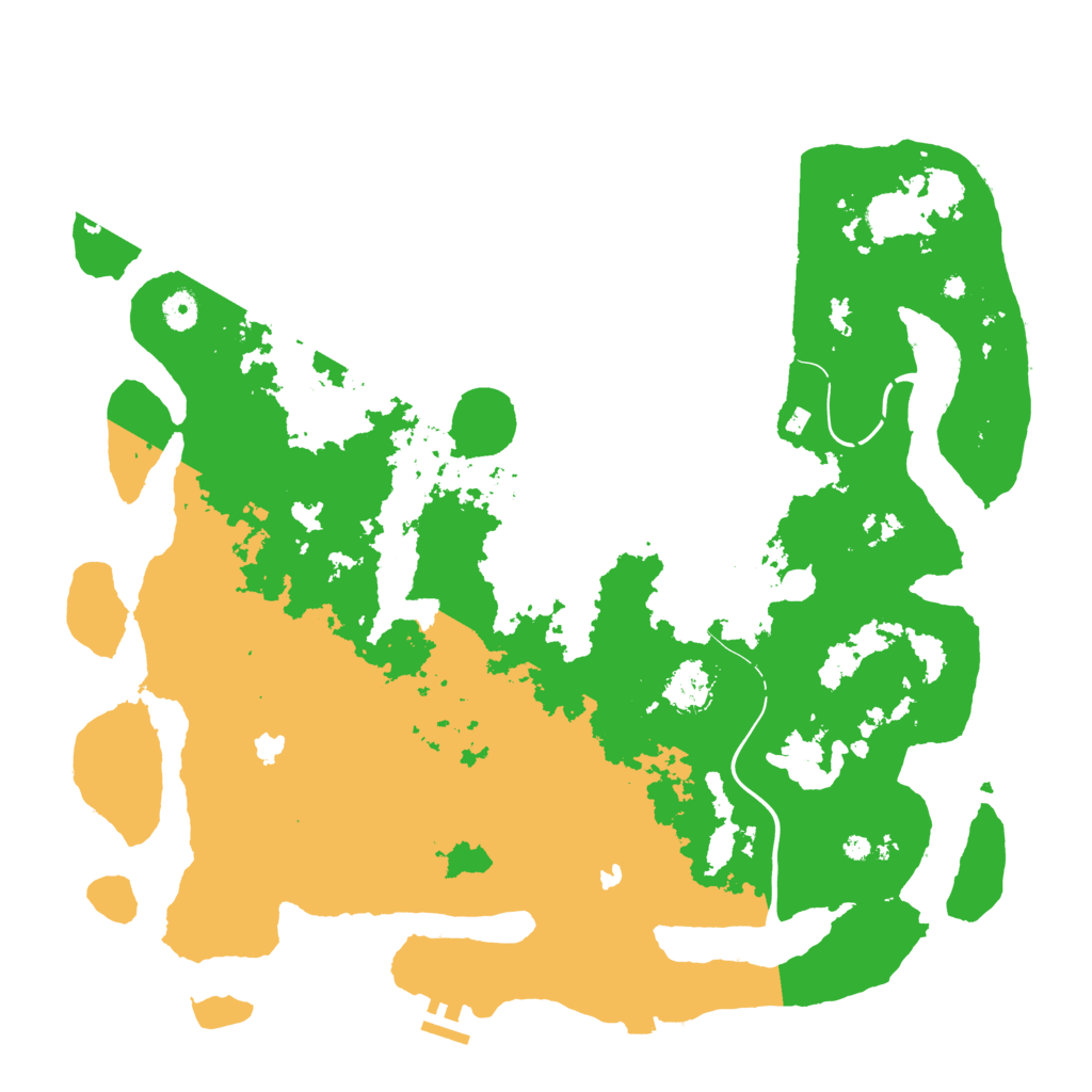 Biome Rust Map: Procedural Map, Size: 4500, Seed: 1822357998
