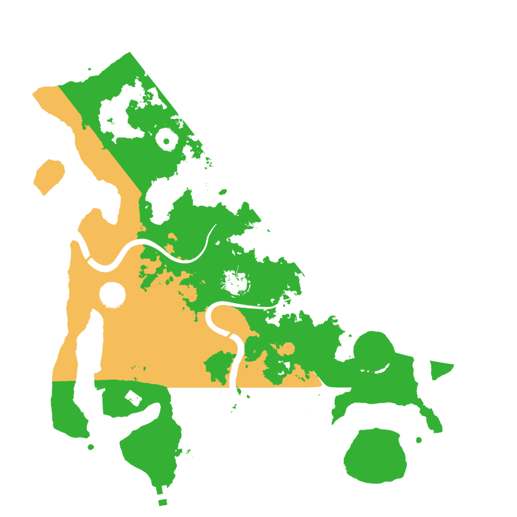 Biome Rust Map: Procedural Map, Size: 3500, Seed: 987410