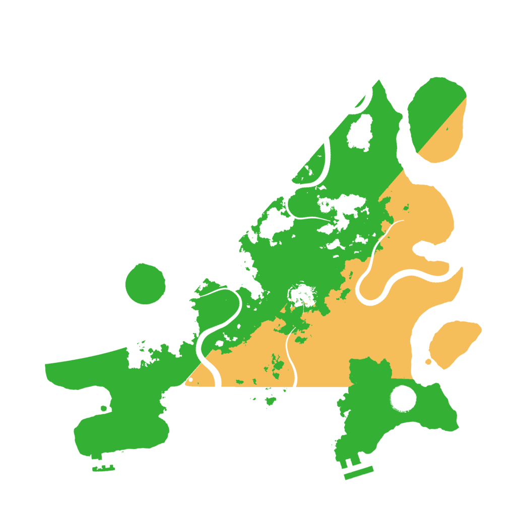 Biome Rust Map: Procedural Map, Size: 3500, Seed: 66433051