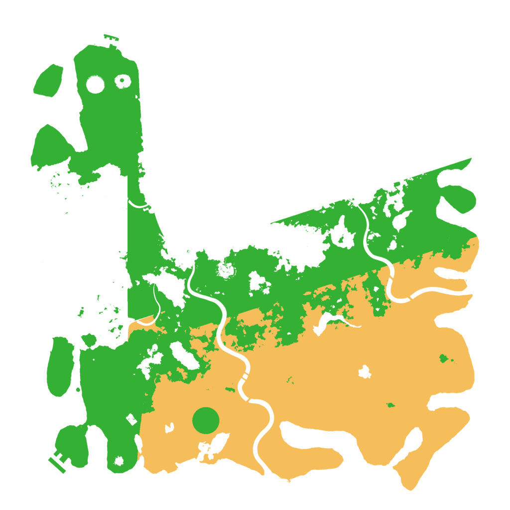 Biome Rust Map: Procedural Map, Size: 5000, Seed: 68752
