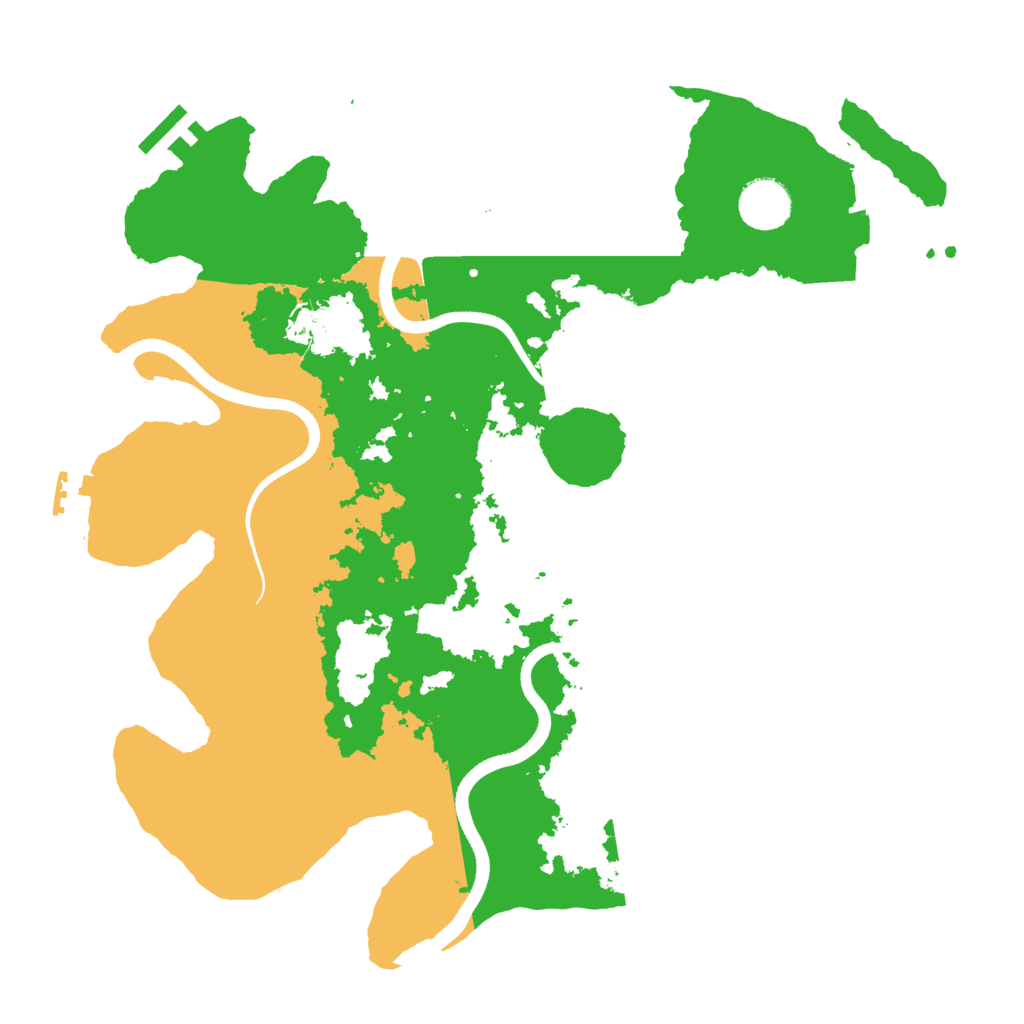 Biome Rust Map: Procedural Map, Size: 3500, Seed: 301444892