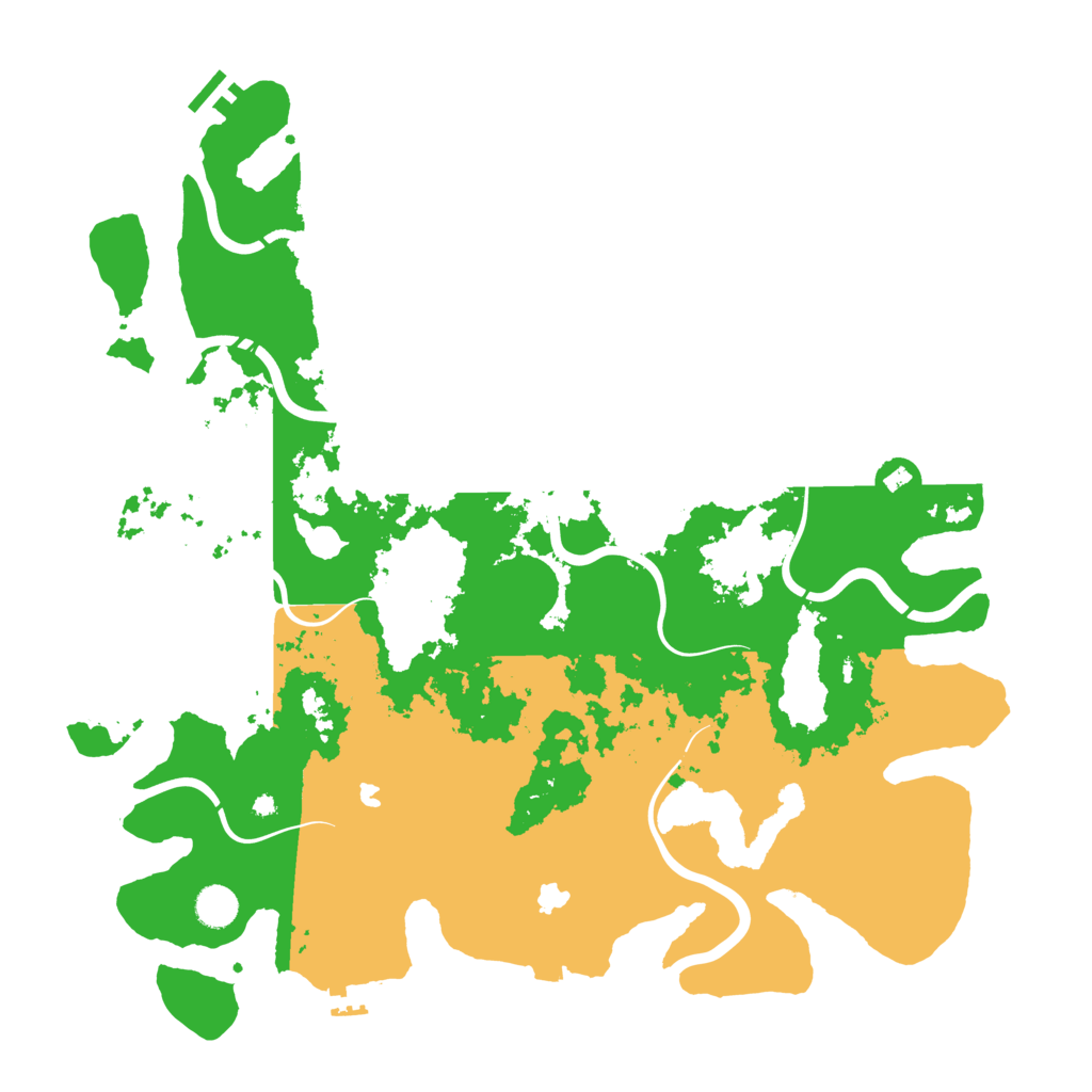 Biome Rust Map: Procedural Map, Size: 4500, Seed: 19574