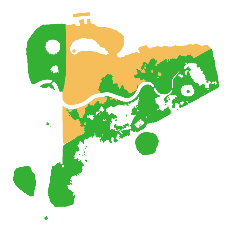 Biome Rust Map: Procedural Map, Size: 3000, Seed: 950960548