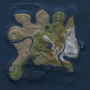 Thumbnail Rust Map: Procedural Map, Size: 2500, Seed: 696969, 6 Monuments