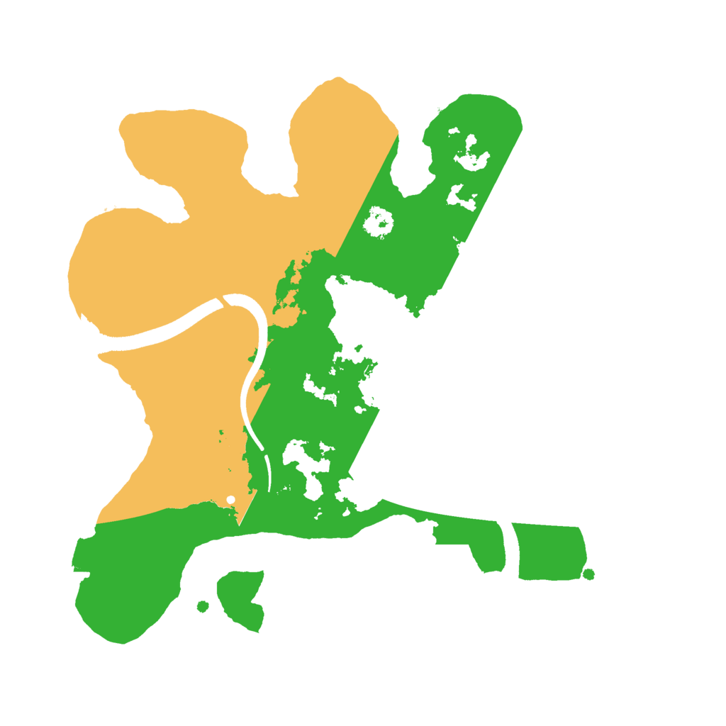 Biome Rust Map: Procedural Map, Size: 2500, Seed: 696969