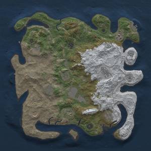 Thumbnail Rust Map: Procedural Map, Size: 3800, Seed: 962, 20 Monuments