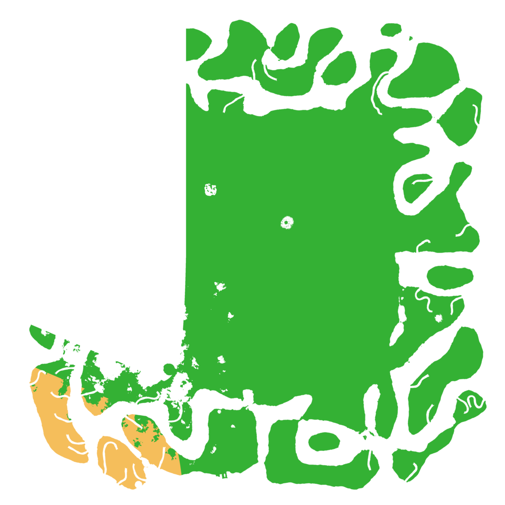 Biome Rust Map: Procedural Map, Size: 6000, Seed: 100521