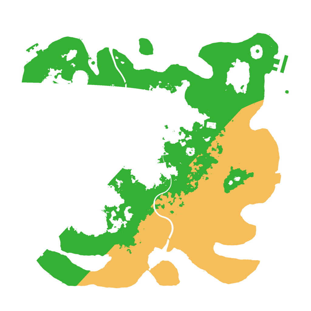 Biome Rust Map: Procedural Map, Size: 3500, Seed: 22210