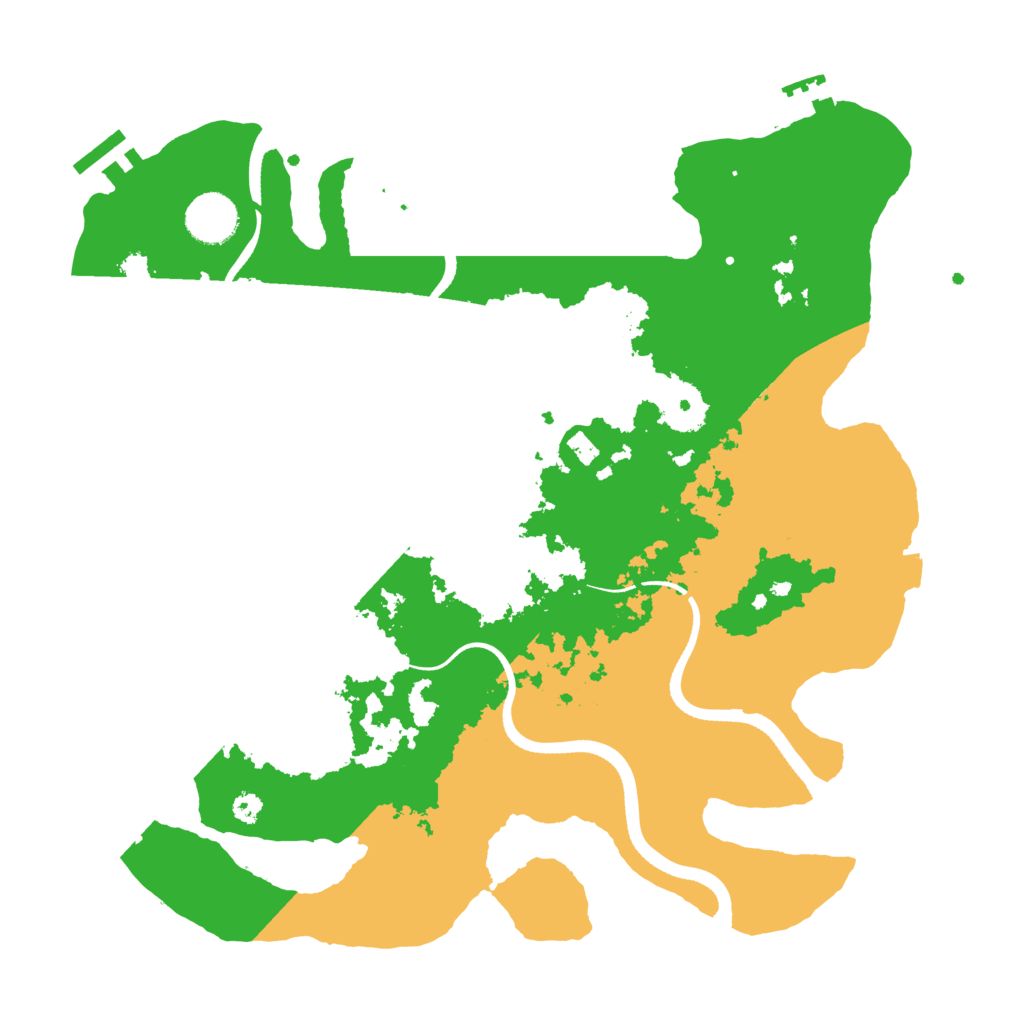 Biome Rust Map: Procedural Map, Size: 3500, Seed: 22210