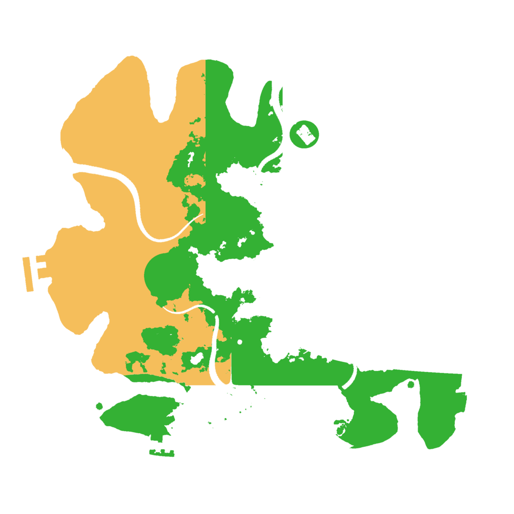 Biome Rust Map: Procedural Map, Size: 3000, Seed: 69696