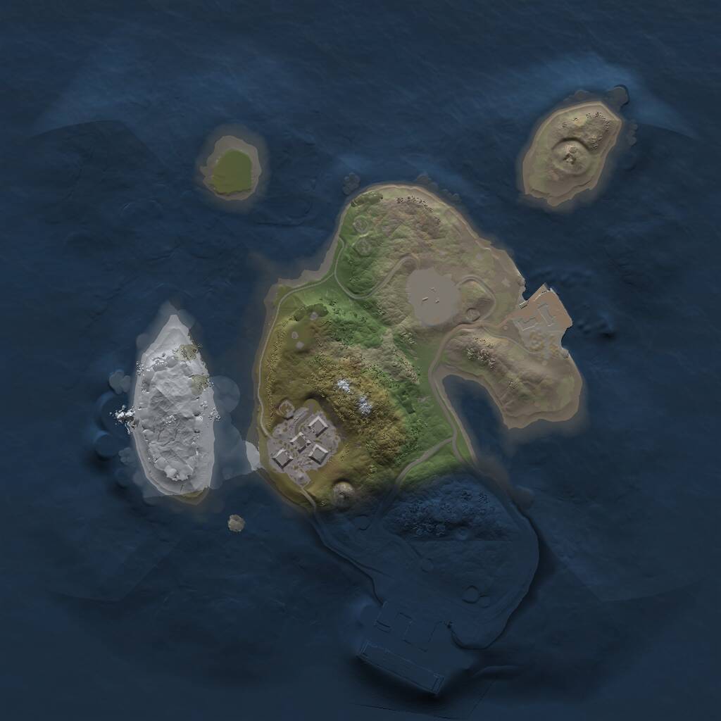 Rust Map: Procedural Map, Size: 1700, Seed: 2142365, 3 Monuments