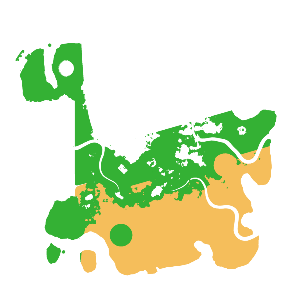 Biome Rust Map: Procedural Map, Size: 3500, Seed: 105310692