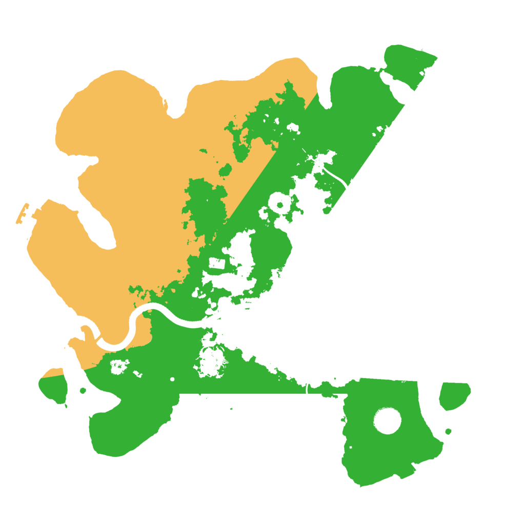 Biome Rust Map: Procedural Map, Size: 3500, Seed: 184532