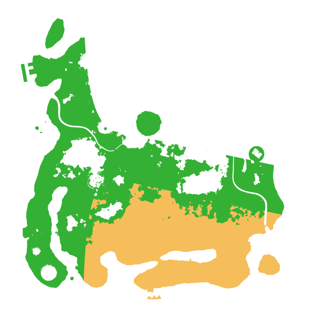 Biome Rust Map: Procedural Map, Size: 3500, Seed: 7778109