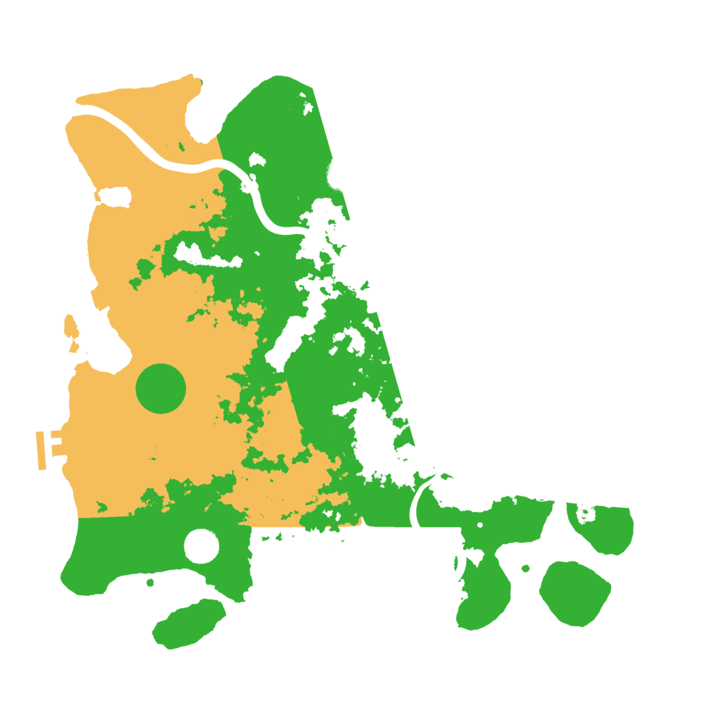Biome Rust Map: Procedural Map, Size: 3700, Seed: 732554133