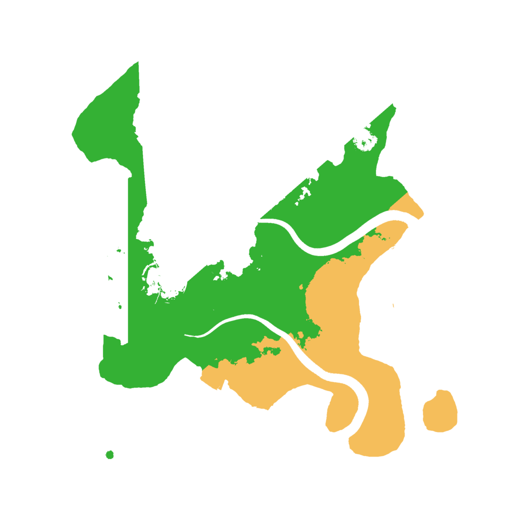 Biome Rust Map: Procedural Map, Size: 2500, Seed: 87591