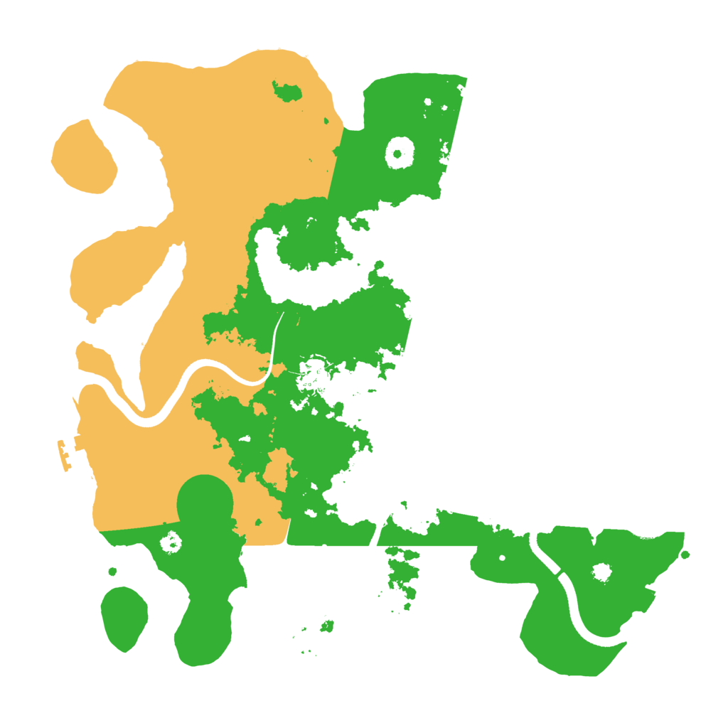 Biome Rust Map: Procedural Map, Size: 3500, Seed: 66085469