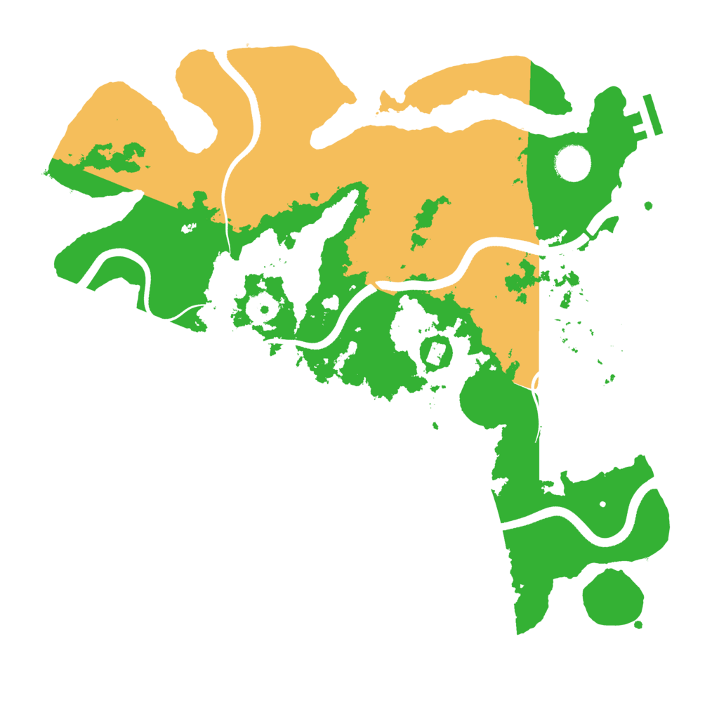 Biome Rust Map: Procedural Map, Size: 3500, Seed: 807209202