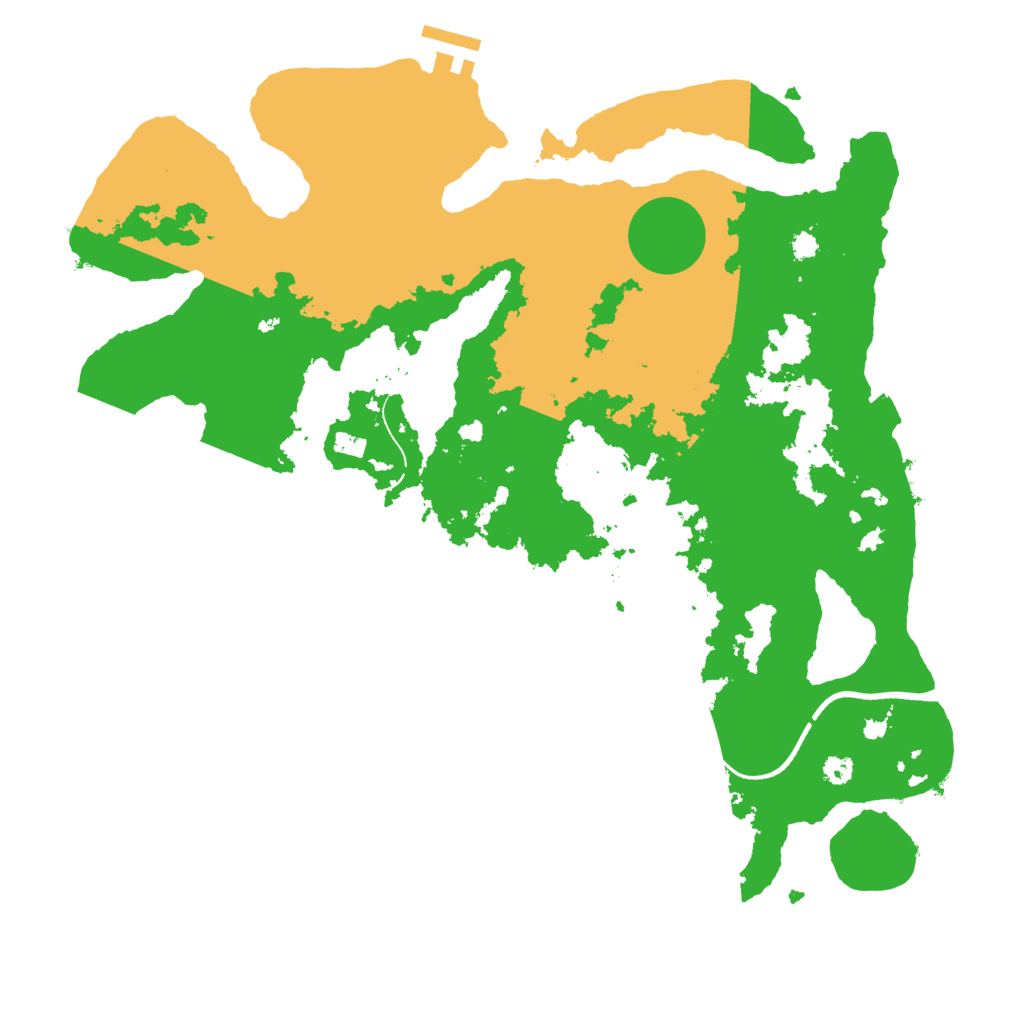 Biome Rust Map: Procedural Map, Size: 3500, Seed: 807209202