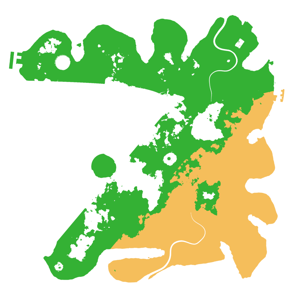 Biome Rust Map: Procedural Map, Size: 3600, Seed: 61
