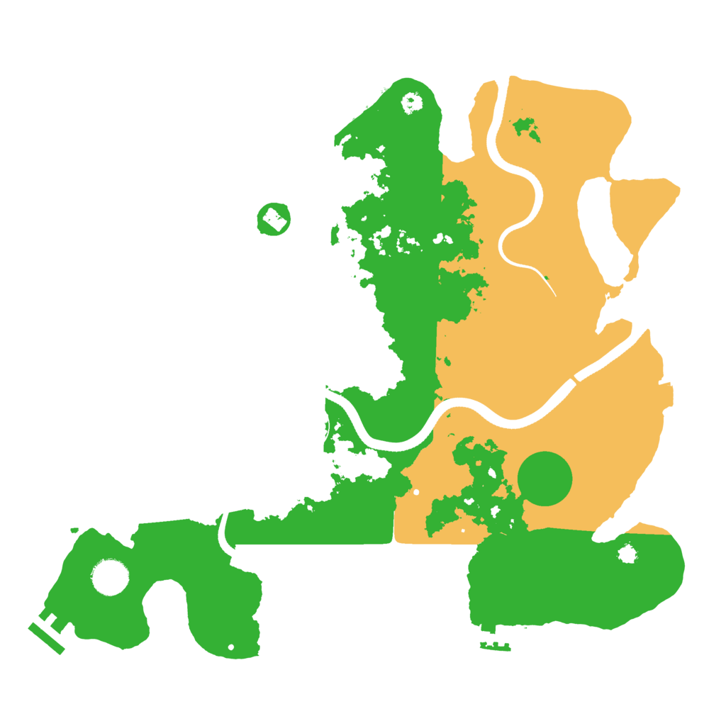 Biome Rust Map: Procedural Map, Size: 3500, Seed: 20210510