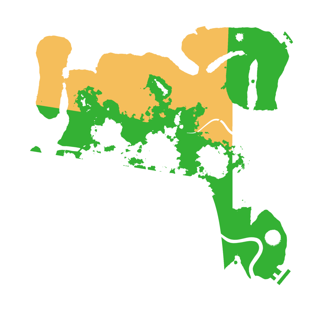 Biome Rust Map: Procedural Map, Size: 3500, Seed: 789234