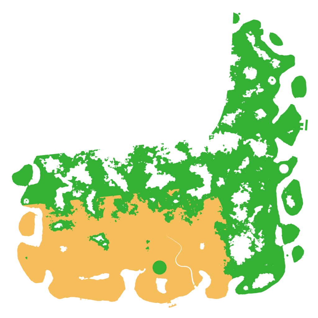 Biome Rust Map: Procedural Map, Size: 6000, Seed: 63412723