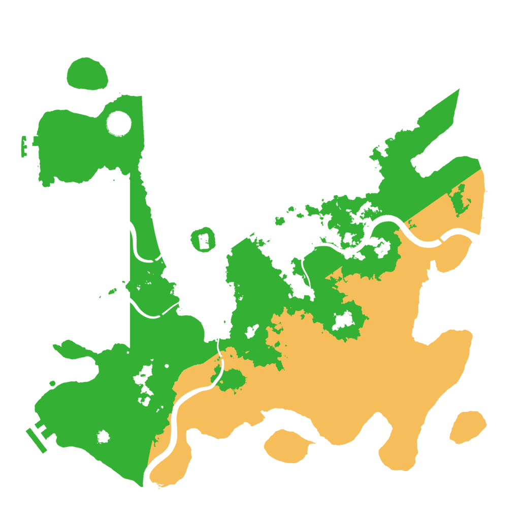 Biome Rust Map: Procedural Map, Size: 3700, Seed: 1334857635
