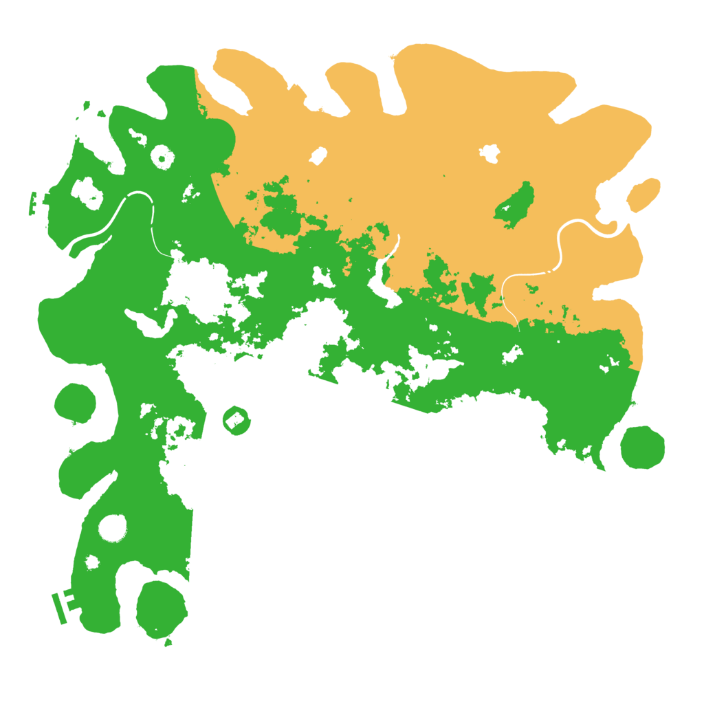 Biome Rust Map: Procedural Map, Size: 4500, Seed: 21005