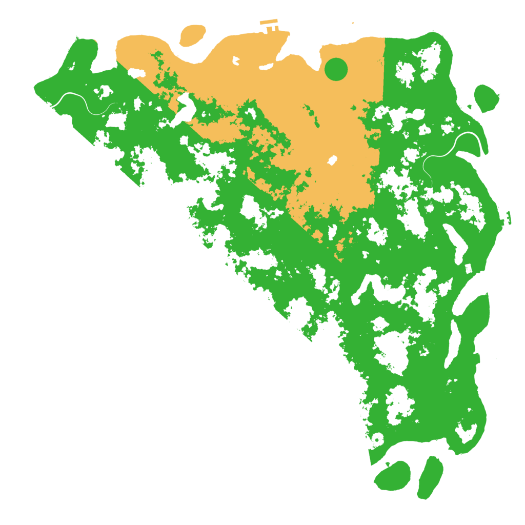 Biome Rust Map: Procedural Map, Size: 6000, Seed: 38977614