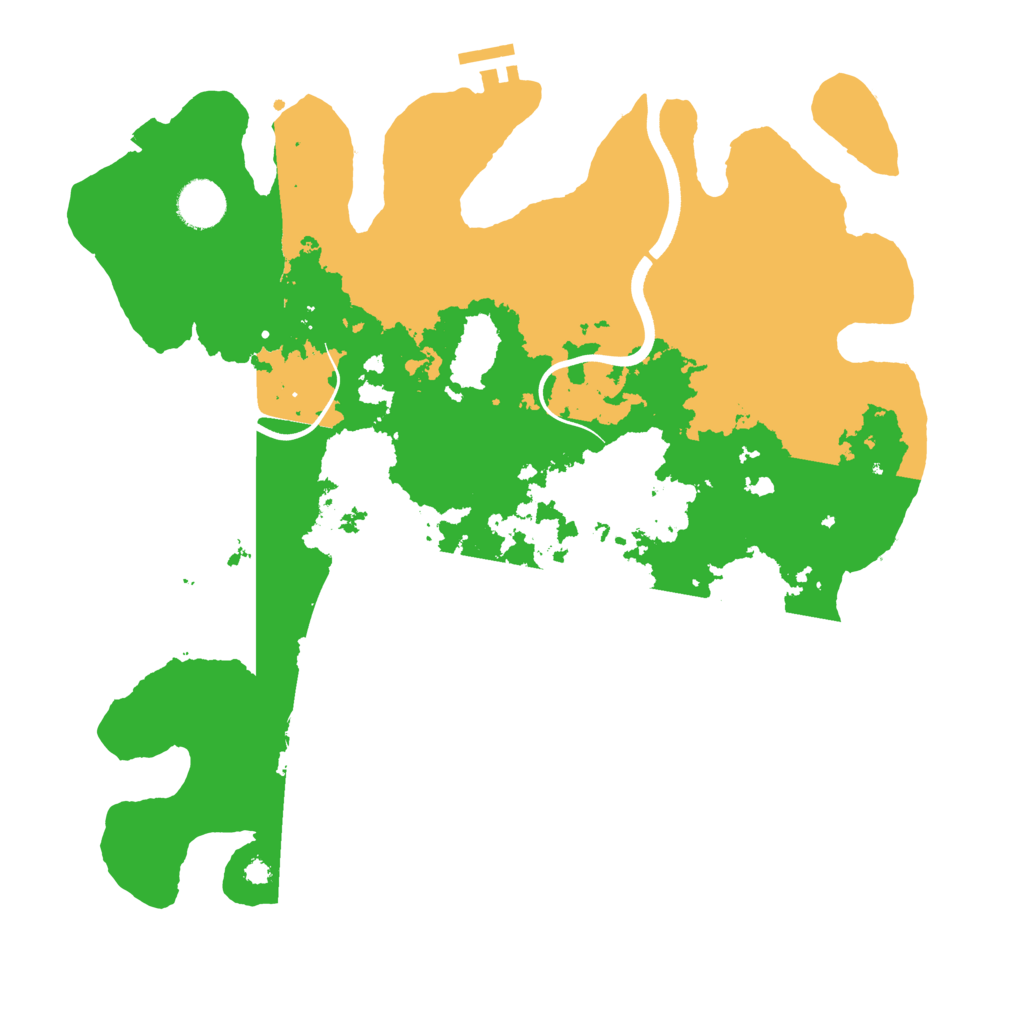 Biome Rust Map: Procedural Map, Size: 3700, Seed: 445210825