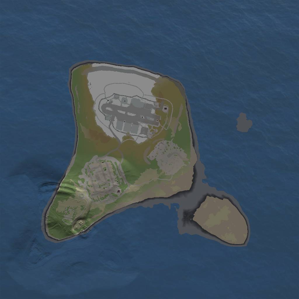 Rust Map: Barren, Size: 1500, Seed: 75092, 5 Monuments