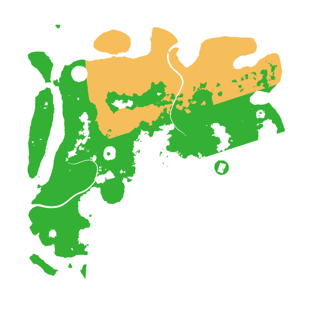 Biome Rust Map: Procedural Map, Size: 3500, Seed: 529544807